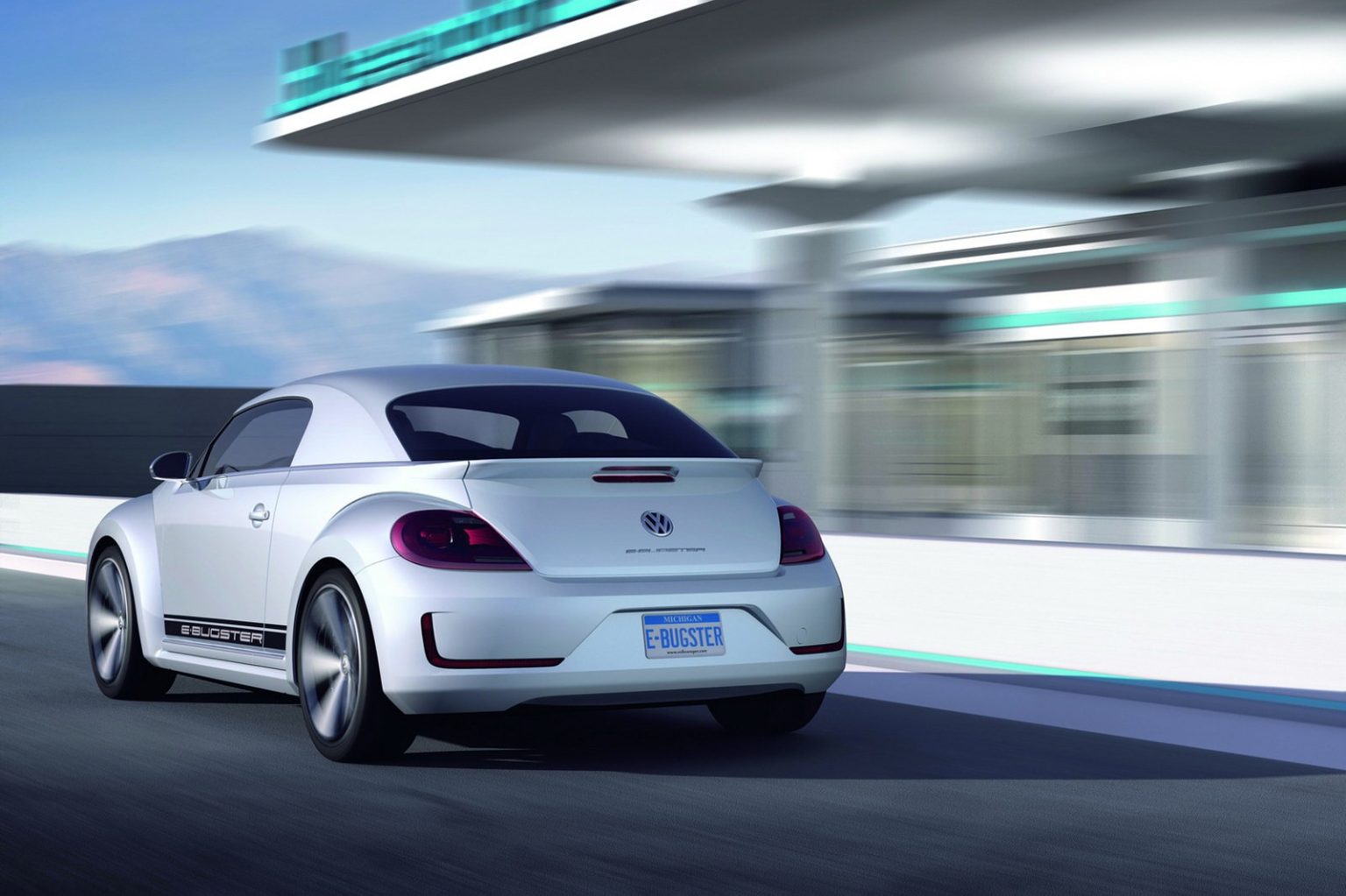 Volkswagen iBeetle 2024 EV เวอร์ชั่น 4 ประตู ภาพเรนเดอร์ รถเต่าไฟฟ้า จะ