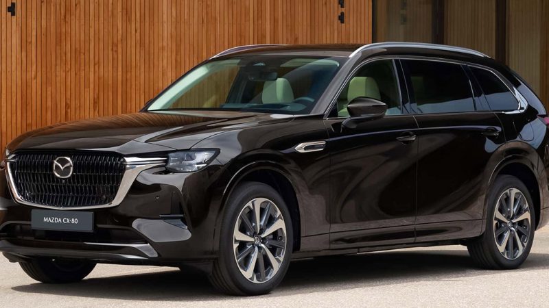 เปิดตัวปลายปีในอังกฤษ MAZDA CX-80 SUV 3 แถว 7 ที่นั่ง พร้อม 2.5 e-SKYACTIV PHEV 327 แรงม้า