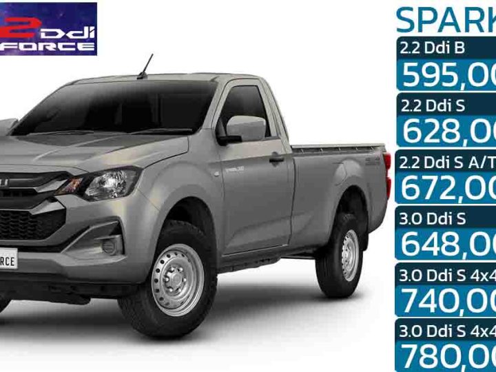 ISUZU D-MAX SPARK CAB กระบะตอนเดียว ดีเซลเทอร์โบ 2.2 ลิตร ราคา 595,000 – 780,000 บาท