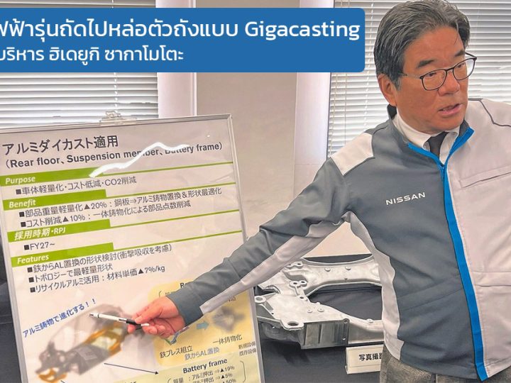 NISSAN EV รุ่นถัดไปจะใช้การหล่อตัวถังแบบ Gigacasting เปิดตัวปี 2027