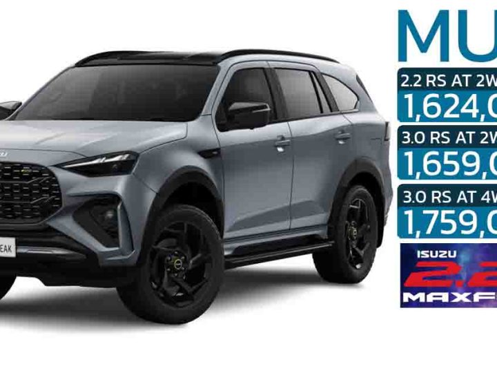 ภาพคันจริง ISUZU MU-X RS ดีเซลเทอร์โบ 2.2 ใหม่ 2WD ราคา 1,624,000 บาท