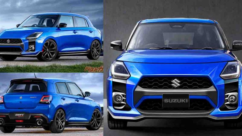 SUZUKI SWIFT SPORT 1.4T Mild HYBRID 150 แรงม้า 6MT ก่อนเปิดตัวปีหน้าญี่ปุ่น * ภาพในจินตนาการ