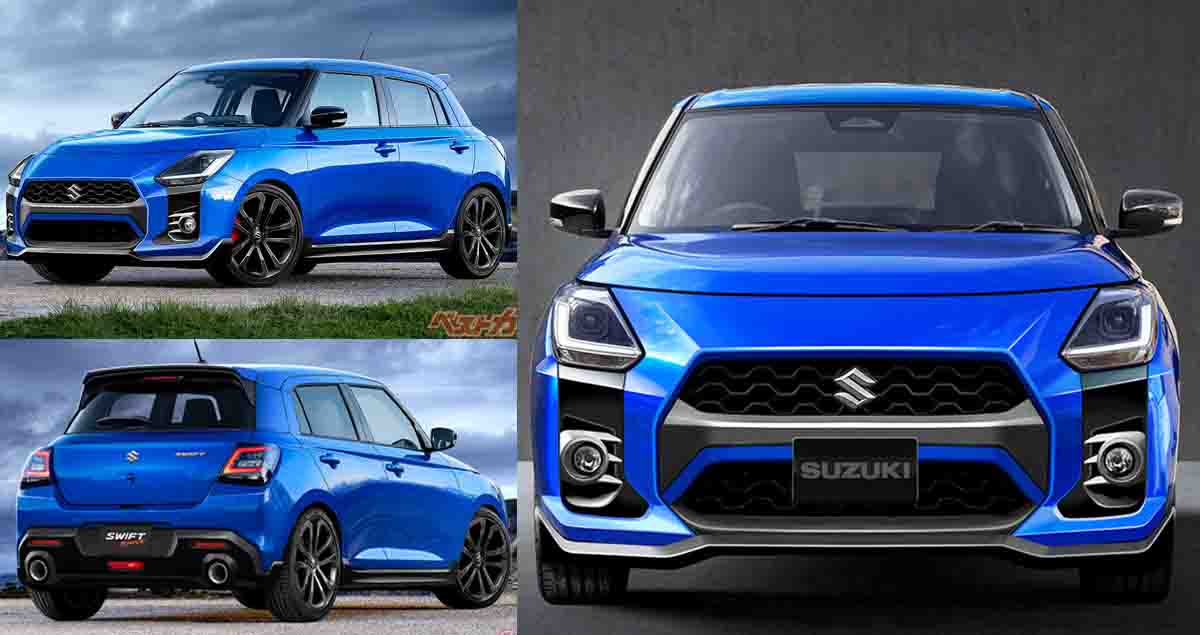 SUZUKI SWIFT SPORT 1.4T Mild HYBRID 150 แรงม้า 6MT ก่อนเปิดตัวปีหน้าญี่ปุ่น * ภาพในจินตนาการ