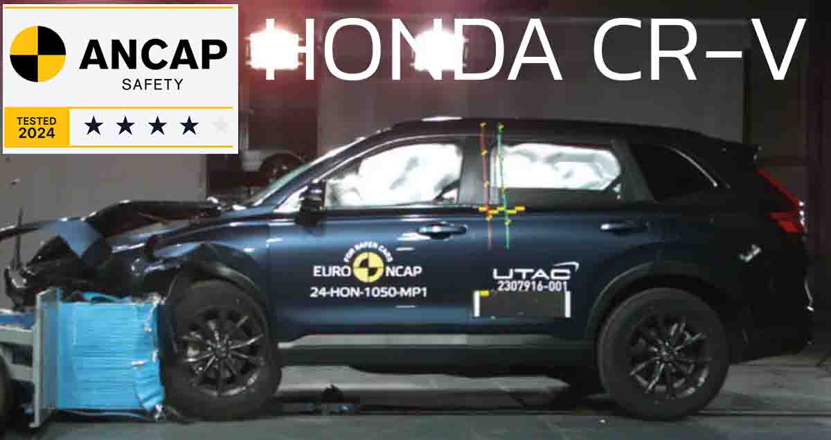 คะแนนความปลอดภัย 4 ดาว ANCAP HONDA CR-V ทดสอบในออสเตรเลีย