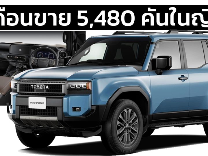 2 เดือนขาย 5,480 คันในญี่ปุ่น TOYOTA LAND Cruiser 250 ราคาเริ่ม 1.23 ล้านบาท ดีเซลเทอร์โบ 1GD-FTV 2.8 ลิตร 204 แรงม้า