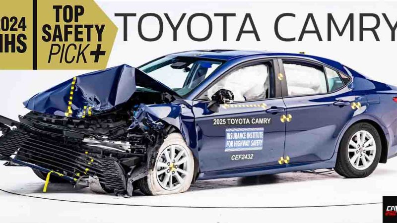 ได้รับความปลอดภัยการชนสูงสุด ของสหรัฐฯ TOP SAFETY PICK+ TOYOTA CAMRY เจนที่ 9