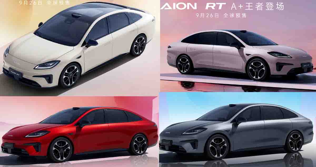 4 สีตัวถัง AION RT EV 650 กม./ชาร์จ CLTC ก่อนเปิดตัวจีน 26 กันยายน คู่แข่ง XPENG MONA M03