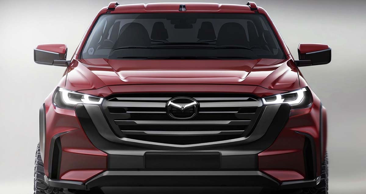 MAZDA BT-50 ไมเนอร์เช้นจ์ 2025 ก่อนเปิดตัว 18 ตุลาคมในออสเตรเลีย * ภาพในจินตนาการ