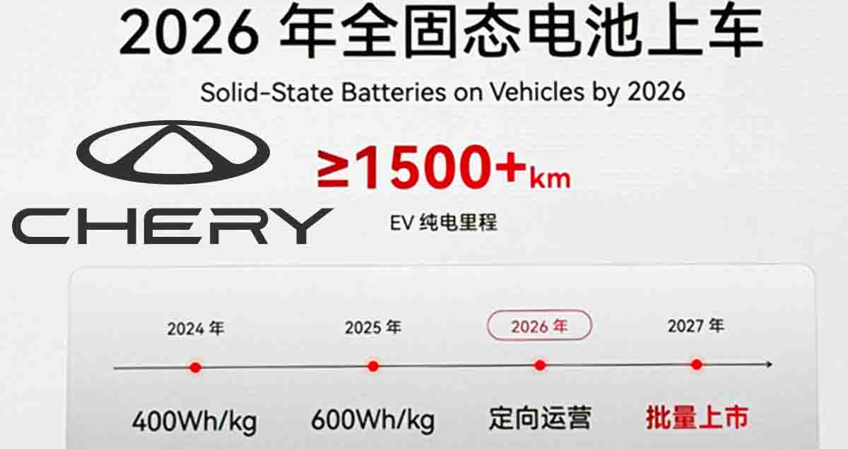 Chery เตรียมเปิดตัวแบตเตอรี่ Kunpeng วิ่งได้กว่า 1,200 กม./ชาร์จ พร้อมโซลิดสเตต 1,500 กม./ชาร์จ