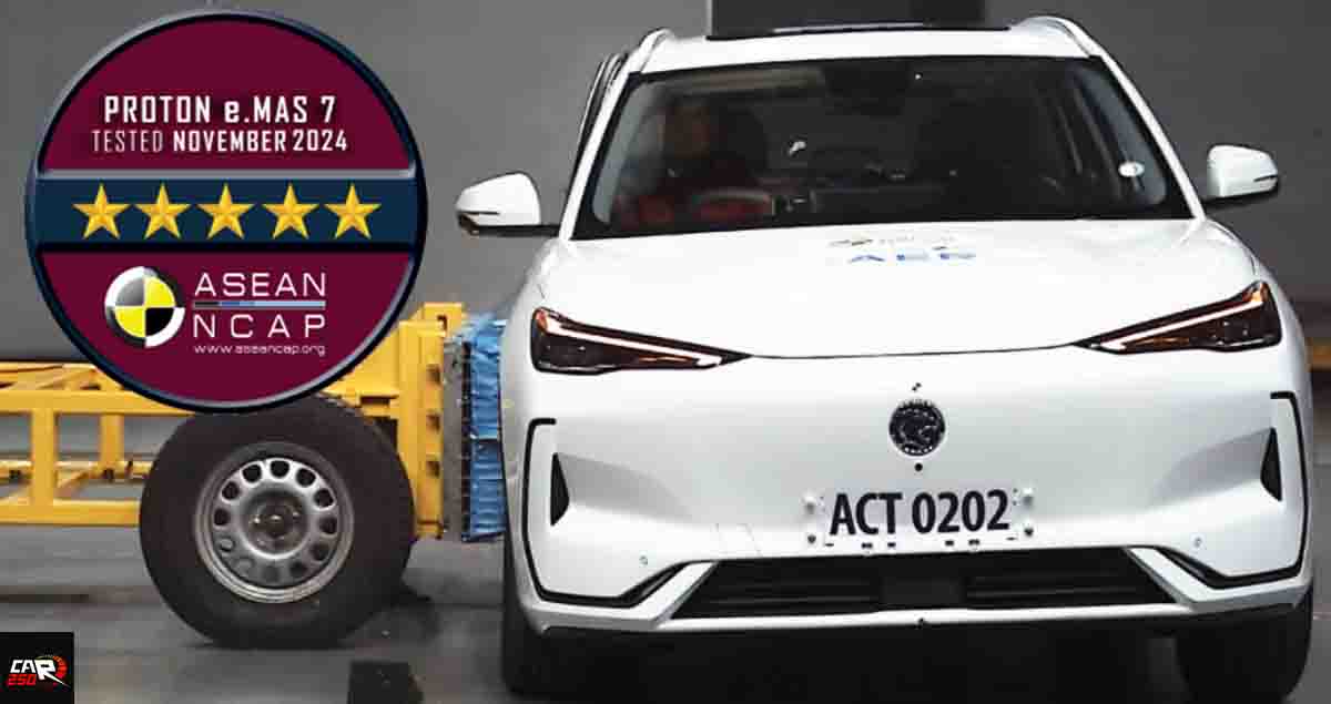 คะแนนความปลอดภัยการชน 5 ดาว GEELY EX5 / PROTON e.MAS 7 ทดสอบ ASEAN NCAP