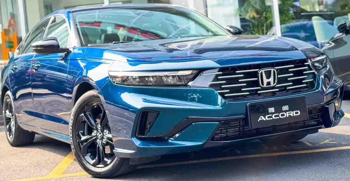 ภาพคันจริง HONDA ACCORD รุ่นปรับปรุง MY2025 ก่อนเปิดตัวในจีน เน้นปรับการออกแบบภายนอกเล็กน้อย