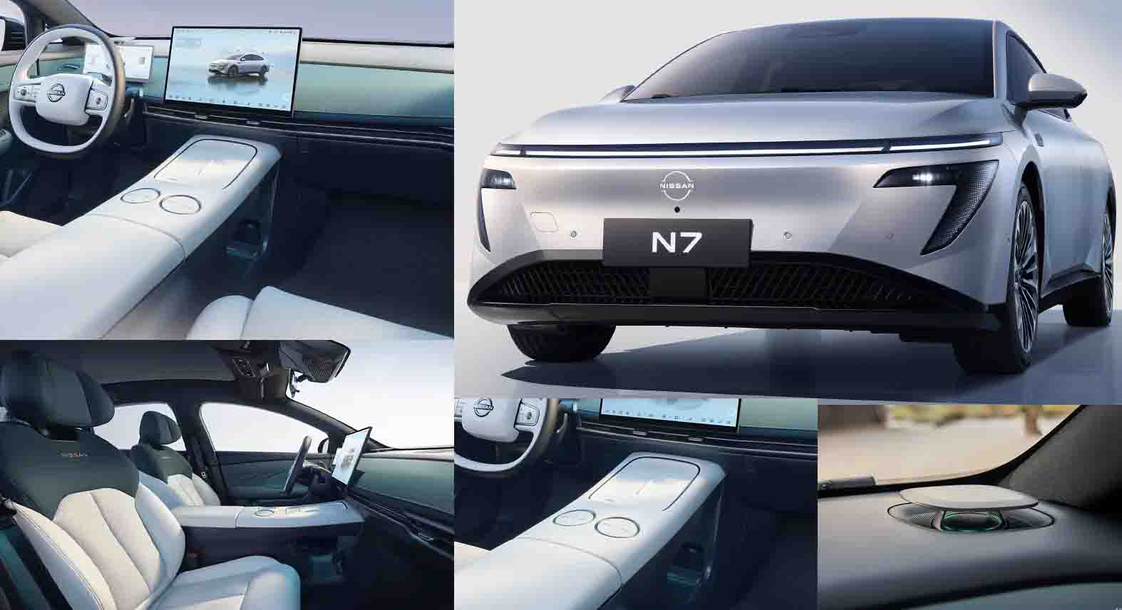 เผยภายในห้องโดยสาร NISSAN N7 SEDAN ไฟฟ้า ในกลุ่ม D-Segment ก่อนเปิดตัวในจีน